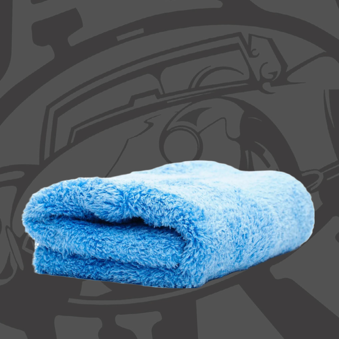 Double Plush Edgeless Microfiber Towel  LIGHT BLUE