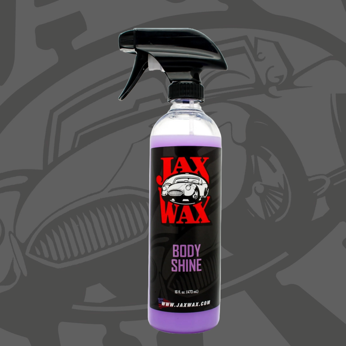 Professional Body Shine Showroom Spray Car Wax 16 Oz by Jax Wax Car