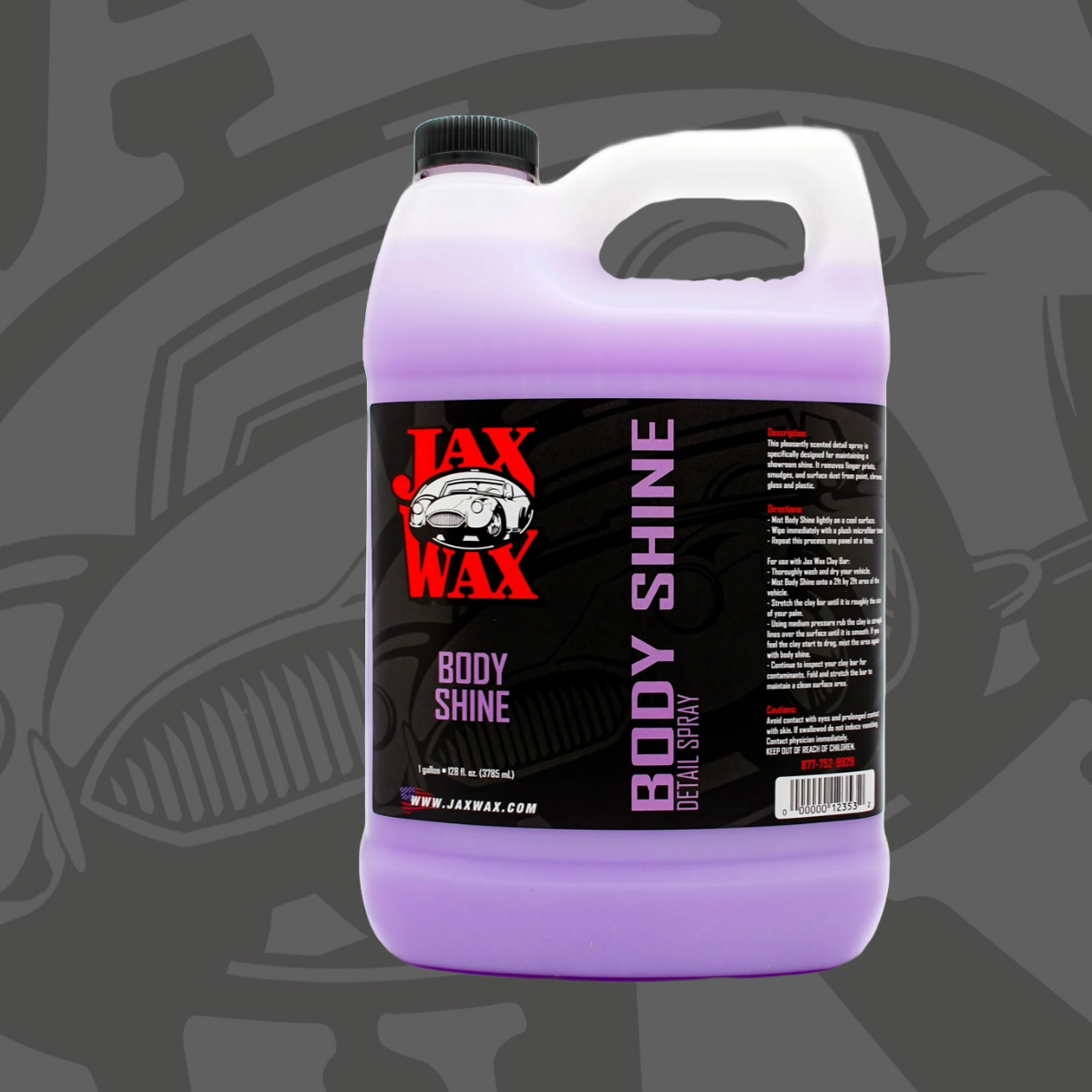 Professional Body Shine Showroom Spray Car Wax 16 Oz by Jax Wax Car